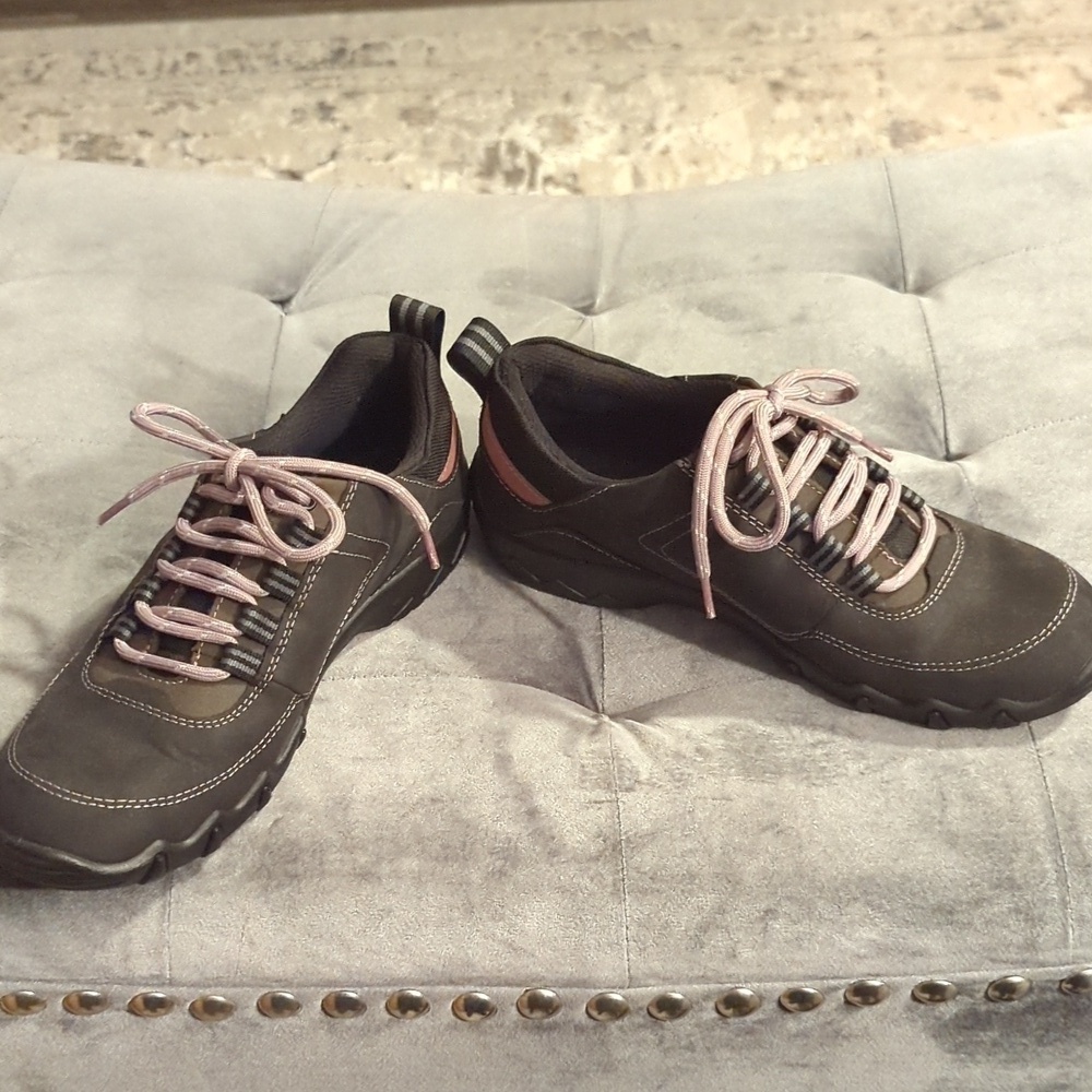 Hotter Stability Lace-Up Shoes | Black & Light Purple | Size 7 | NWOT